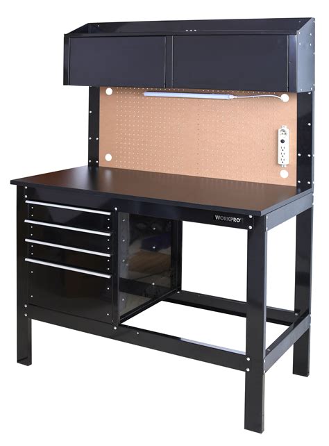 steel cabinet workstation|workbench with clear cabinet base.